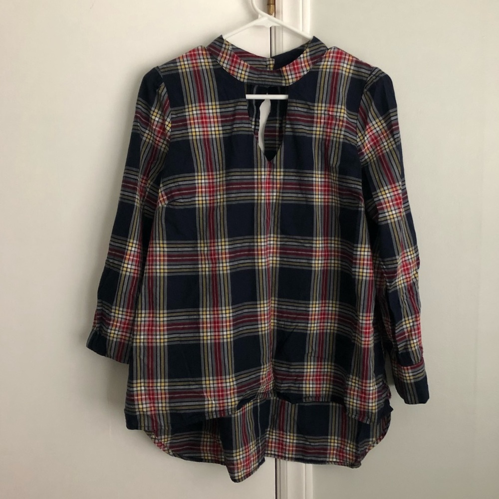 EUC Crown and Ivy Tartan top